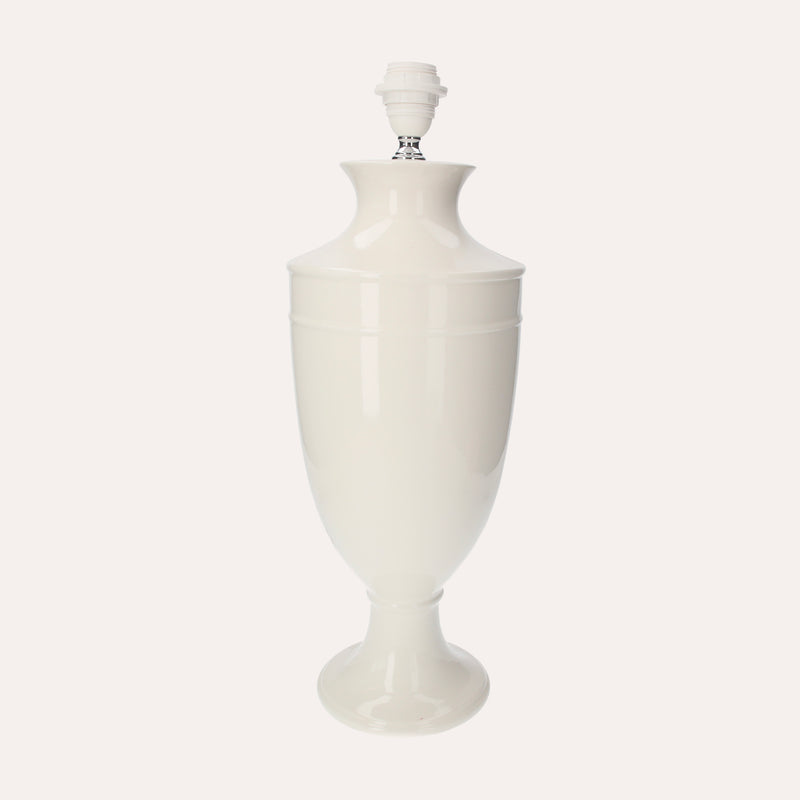 Lampada da Tavolo in Ceramica Bianca 100% Made in Italy