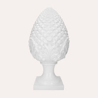 Pigna Decorativa in Ceramica Bianca – Made in Italy Artigianale h. 60 cm