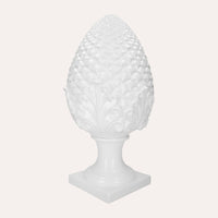 Pigna Decorativa in Ceramica Bianca – Made in Italy Artigianale h. 60 cm