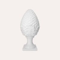 Pigna Decorativa in Ceramica Bianca – Made in Italy Artigianale h. 50 cm