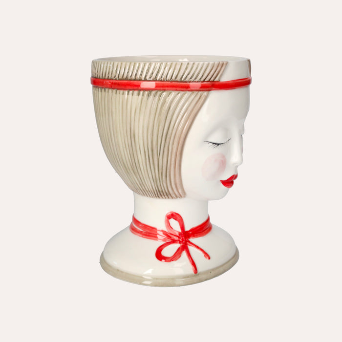 Vaso Testa Naif in Ceramica