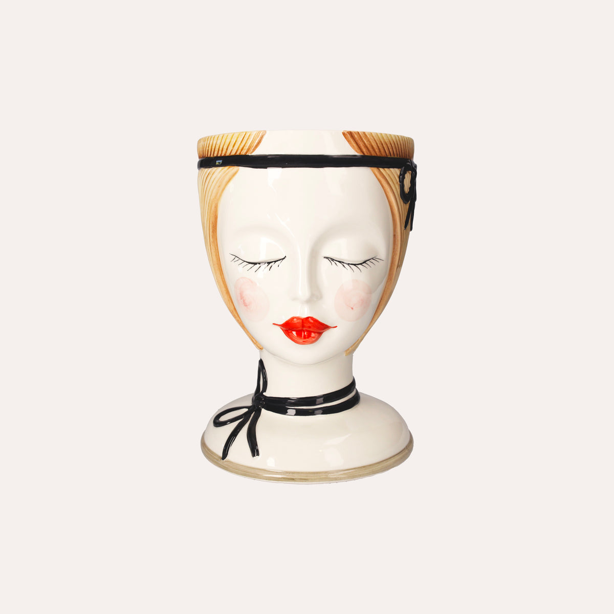 Vaso Testa Naif in Ceramica