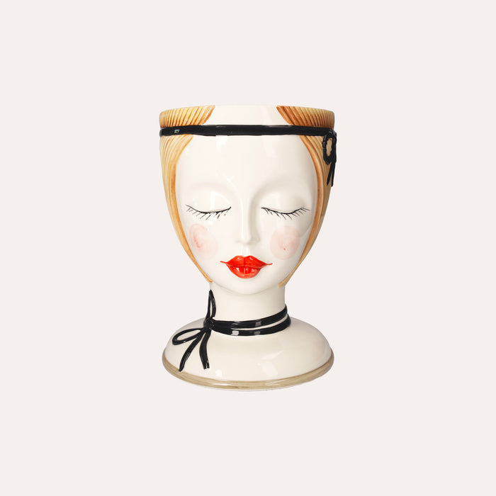 Vaso Testa Naif in Ceramica