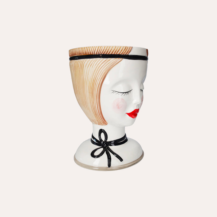 Vaso Testa Naif in Ceramica
