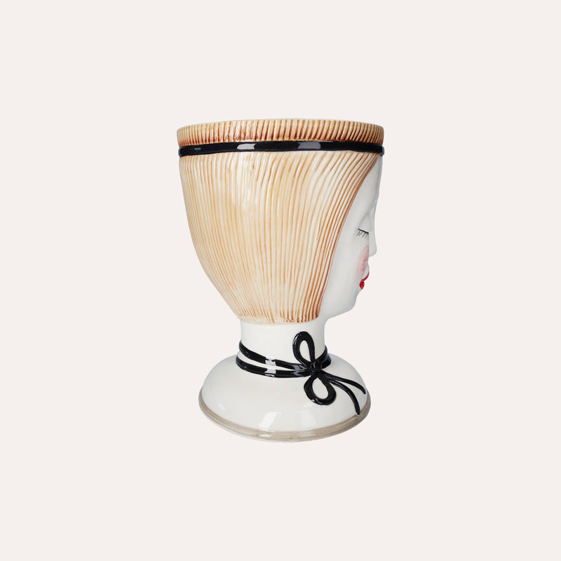 Vaso Testa Naif in Ceramica