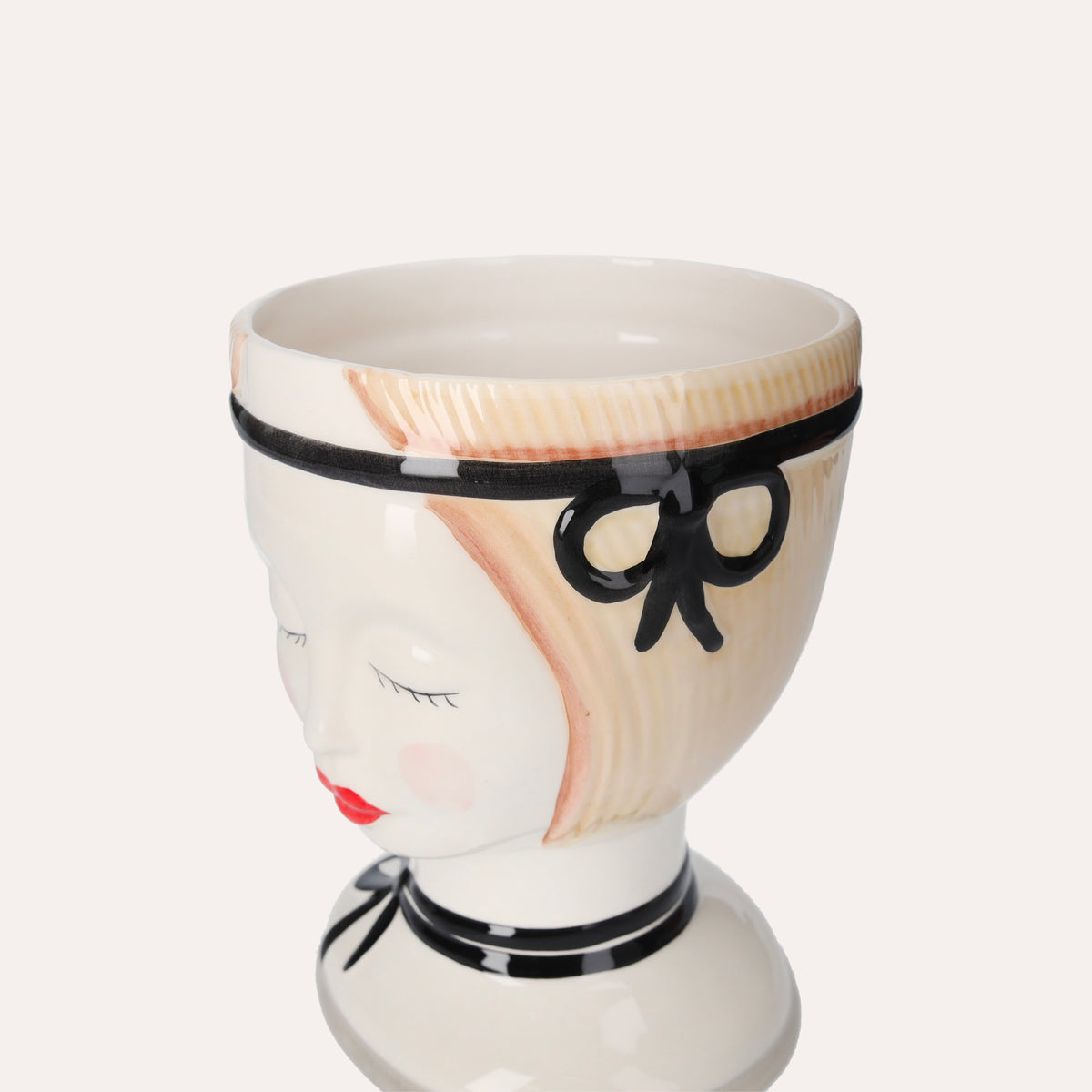 Vaso Testa Naif in Ceramica