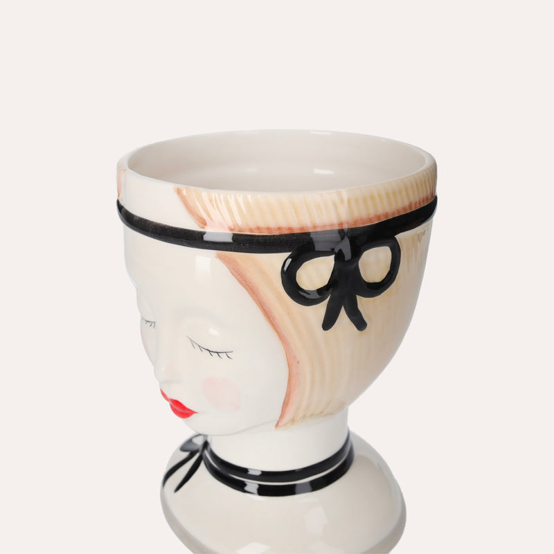 Vaso Testa Naif in Ceramica