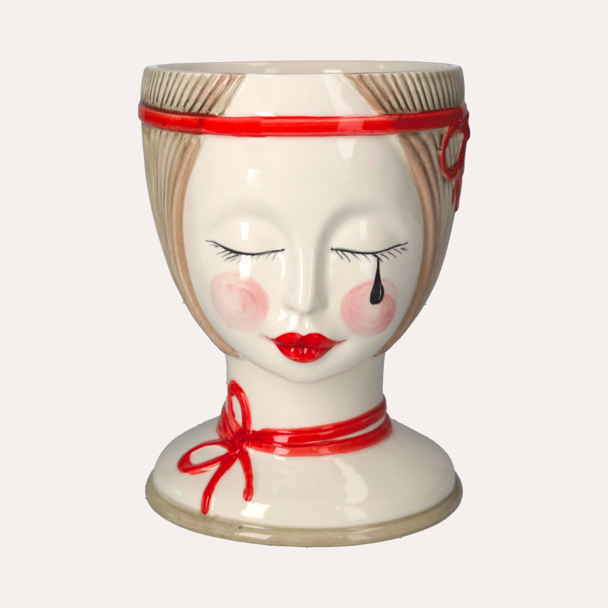Vaso Testa Naif in Ceramica