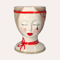 Vaso Testa Naif in Ceramica