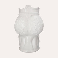 Vaso Testa di Moro Uomo in Ceramica Bianco Lucido