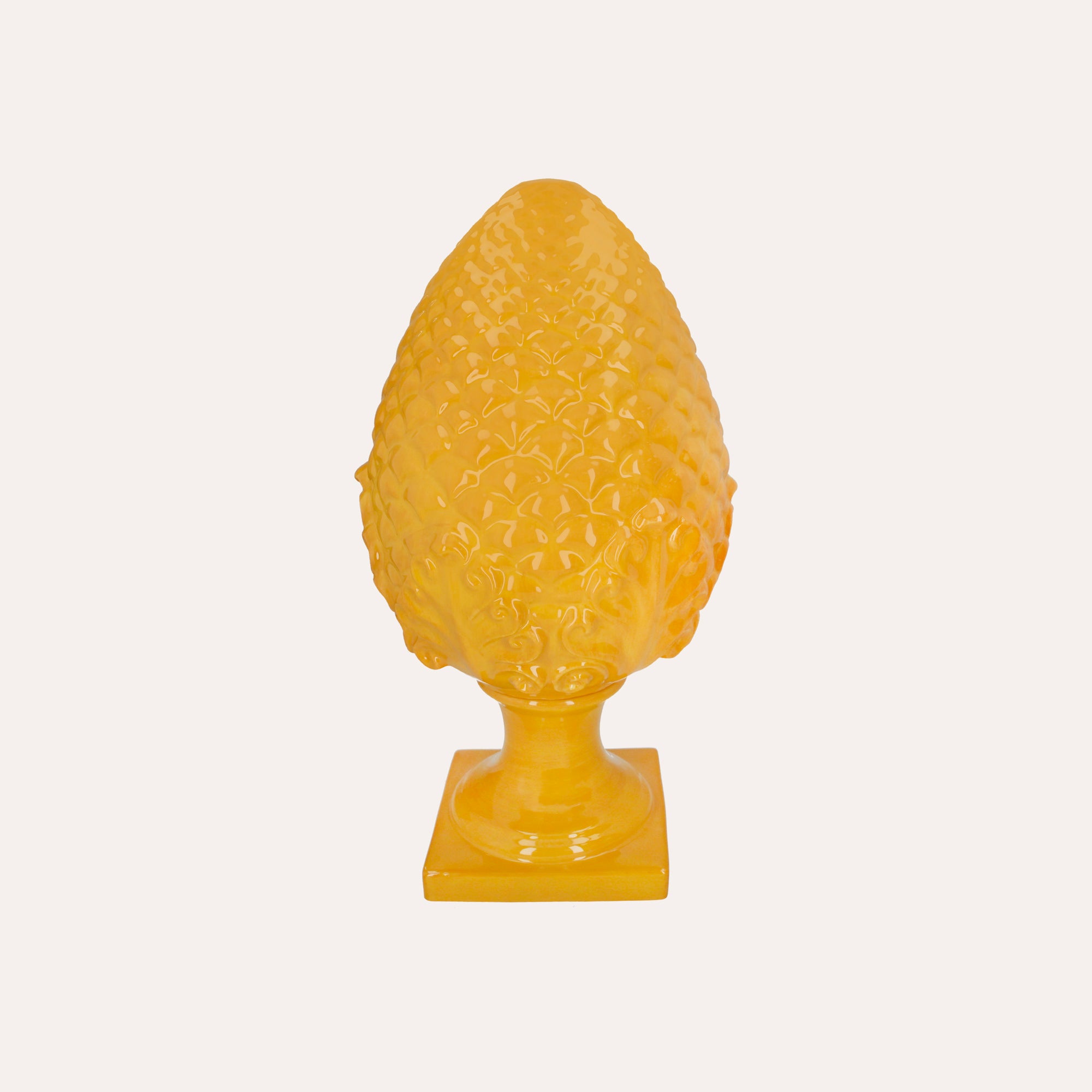 Bassano Yellow Ceramic Pine Cone – H 50 cm