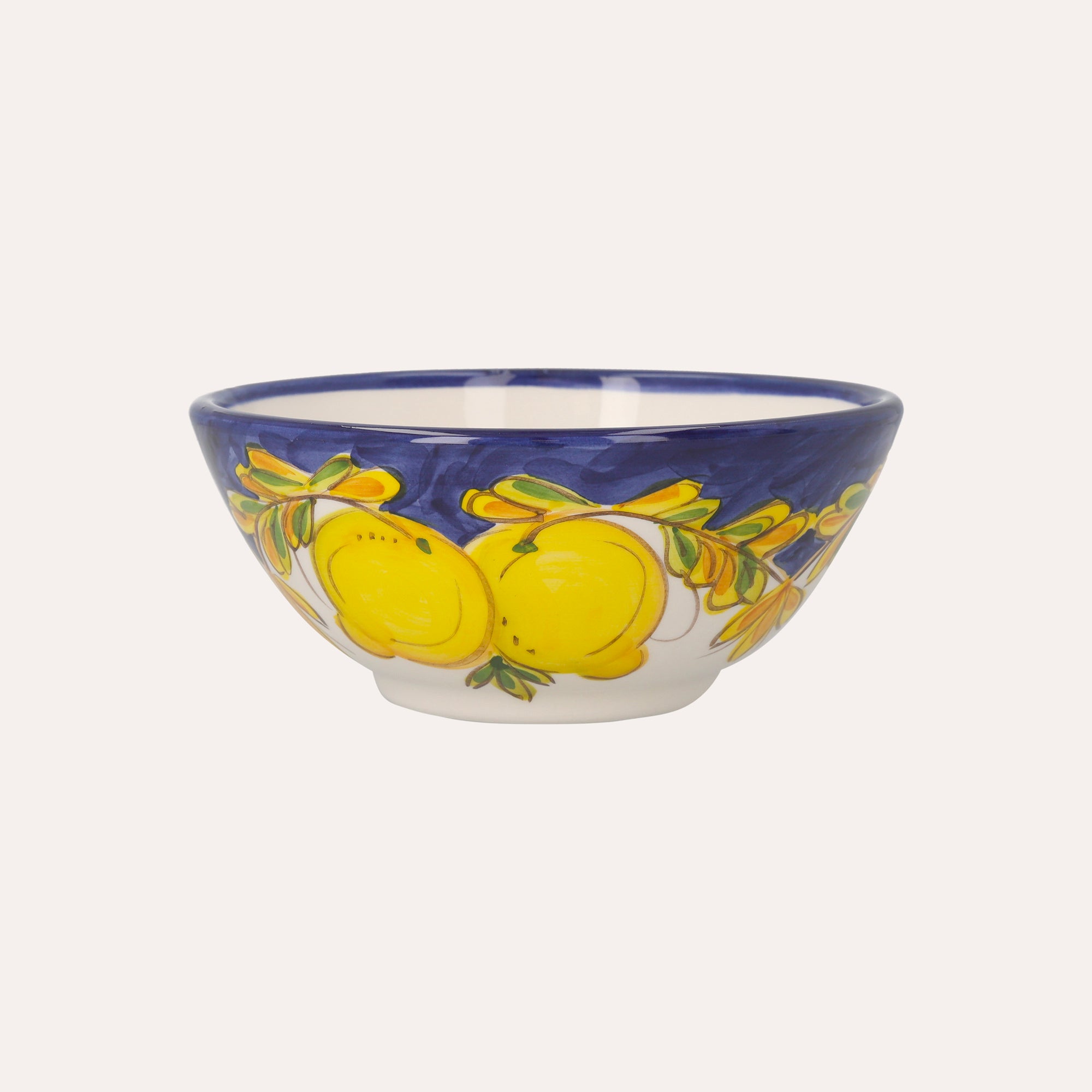 Small Ceramic Bowl with Lemon Motif - Made in Italy