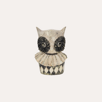 Busto Civetta Decorativo in Resina H20x25 cm