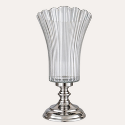 Coppa Portacandela in Cristallo H.40x25 cm