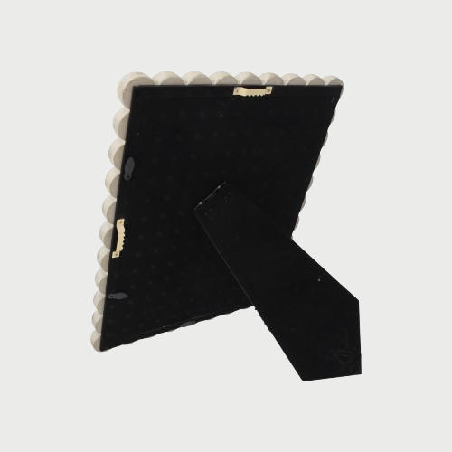 Porta Foto Grande Cornice Decorativa con Sfere Bianche (24x29cm)