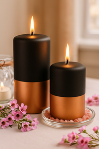 Candela Verde Smeraldo Vellutata e Metallica per Atmosfere