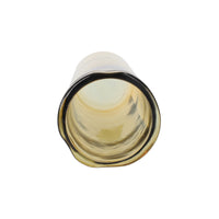 Vaso in Vetro Riciclato Giallo Trasparente, Eco-Sostenibile