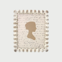 Porta Foto Grande Cornice Decorativa con Sfere Bianche (24x29cm)