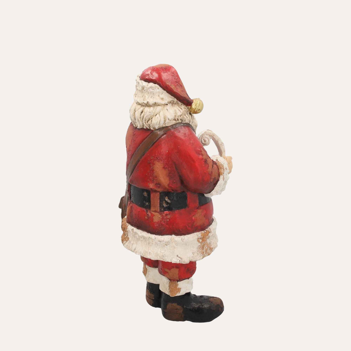Papai Noel com Livro Decorativo em Resina Alt.42x20x20cm