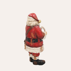 Papai Noel com Livro Decorativo em Resina Alt.42x20x20cm