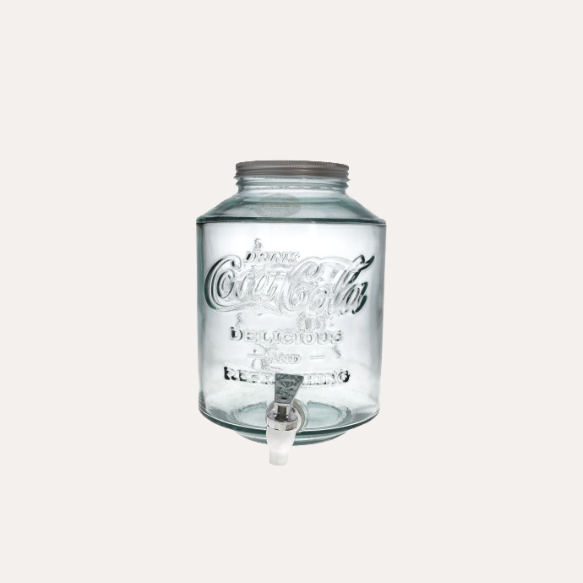 Dispenser di Bevande in Vetro 5L con Rubinetto – Perfetto per Cocktail e Bibite