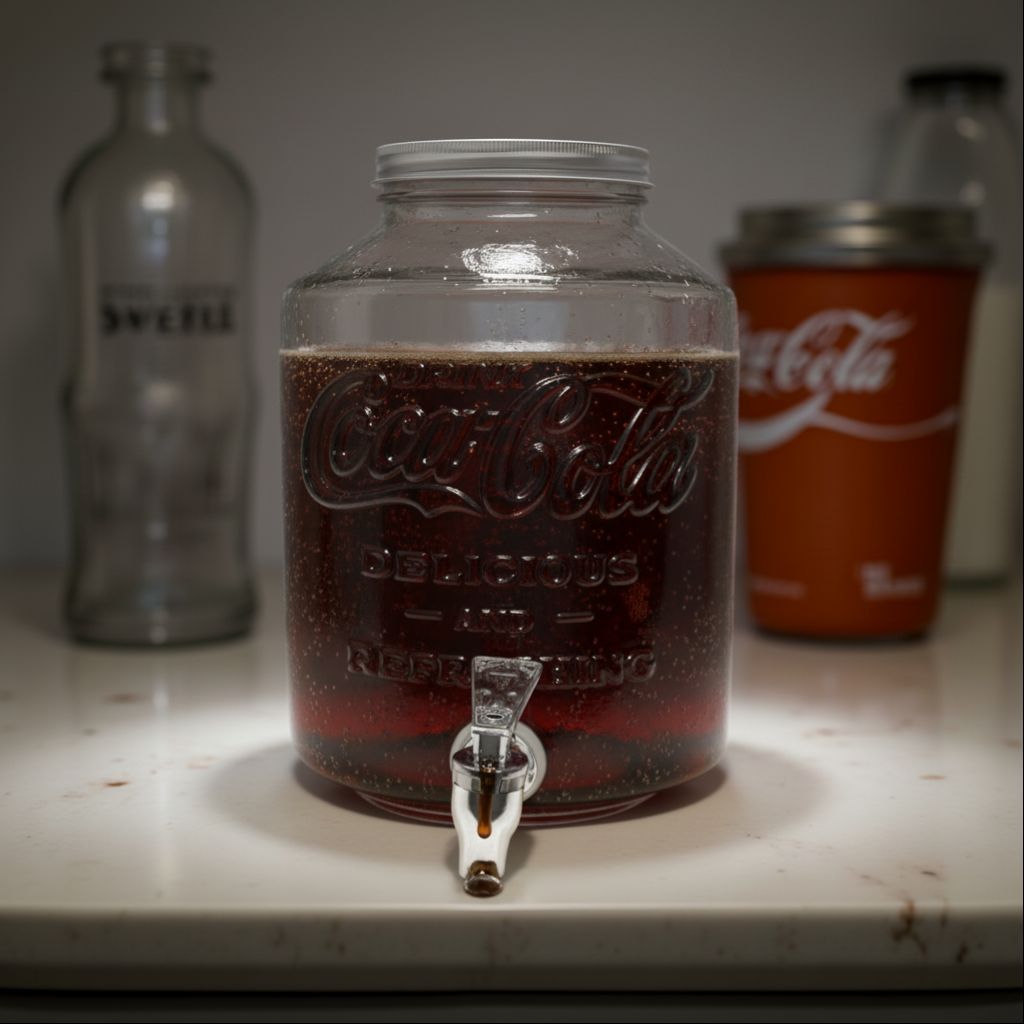 Dispenser di Bevande in Vetro 5L con Rubinetto – Perfetto per Cocktail e Bibite