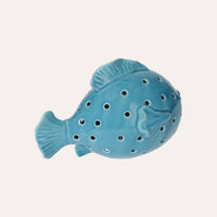 Elegante Statuina Pesce Palla con LED