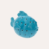 Elegante Statuina Pesce Palla con LED