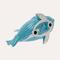Statuina Decorativa Pesce in Ceramica Azzurro Turchese