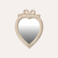 Cornice Cuore con Specchio Bianca