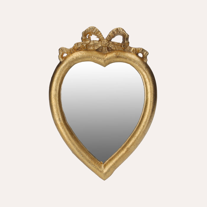 Cornice Cuore con Specchio Dorato