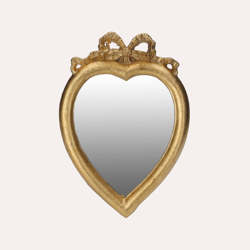Cornice Cuore con Specchio Dorato