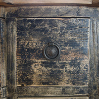 Comò in Legno 9 Cassetti Stile Rustico – 183x50xH86 cm