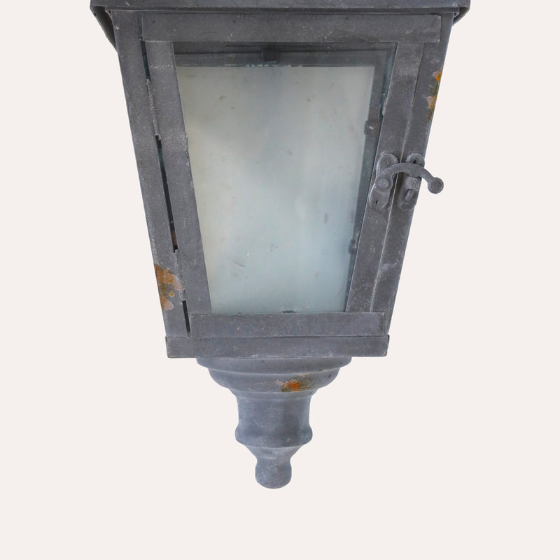 Lanterna In Ferro Grigio Da Appendere, Decorazione Per Giardini E Verande