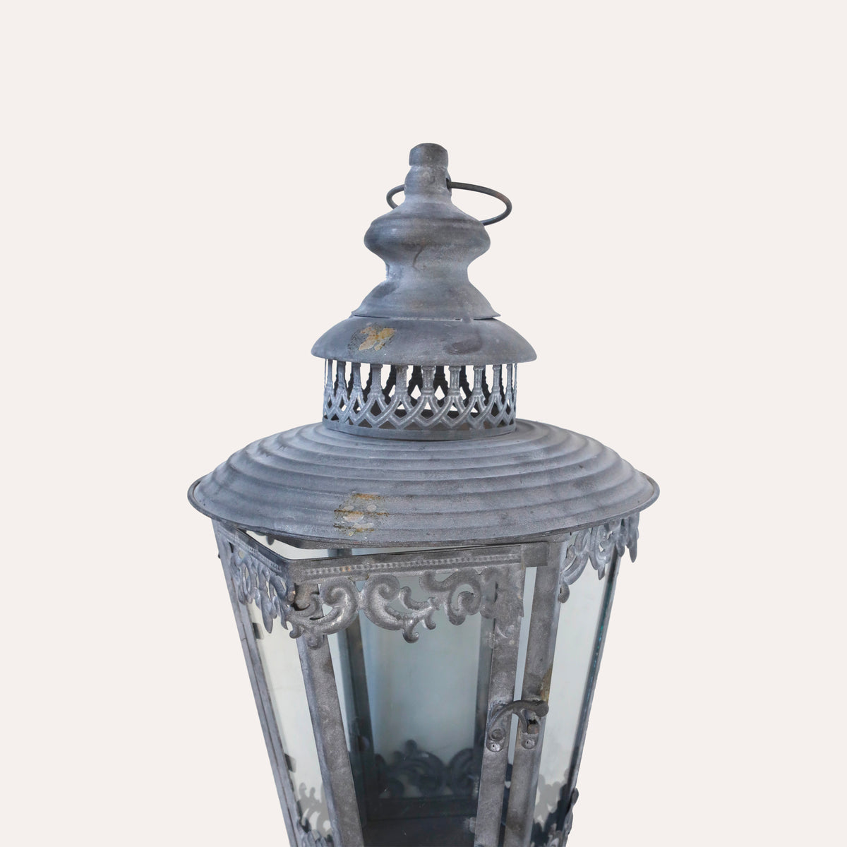 Lanterna In Ferro Grigio Da Appendere, Elegante Per Giardini E Verande