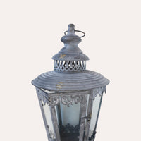 Lanterna In Ferro Grigio Da Appendere, Elegante Per Giardini E Verande