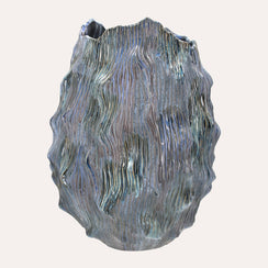 Vaso in Ceramica Turchese Decorativo