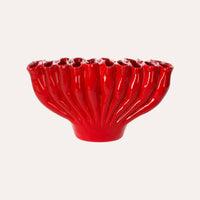 Vaso in Ceramica Rossa con Coralli