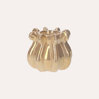 Portacandele Decorativo in Ceramica Color Beige