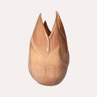 Sofisticato Vaso Rosa Antico con Dettagli Floreali in Ceramica