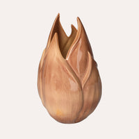 Sofisticato Vaso Rosa Antico con Dettagli Floreali in Ceramica