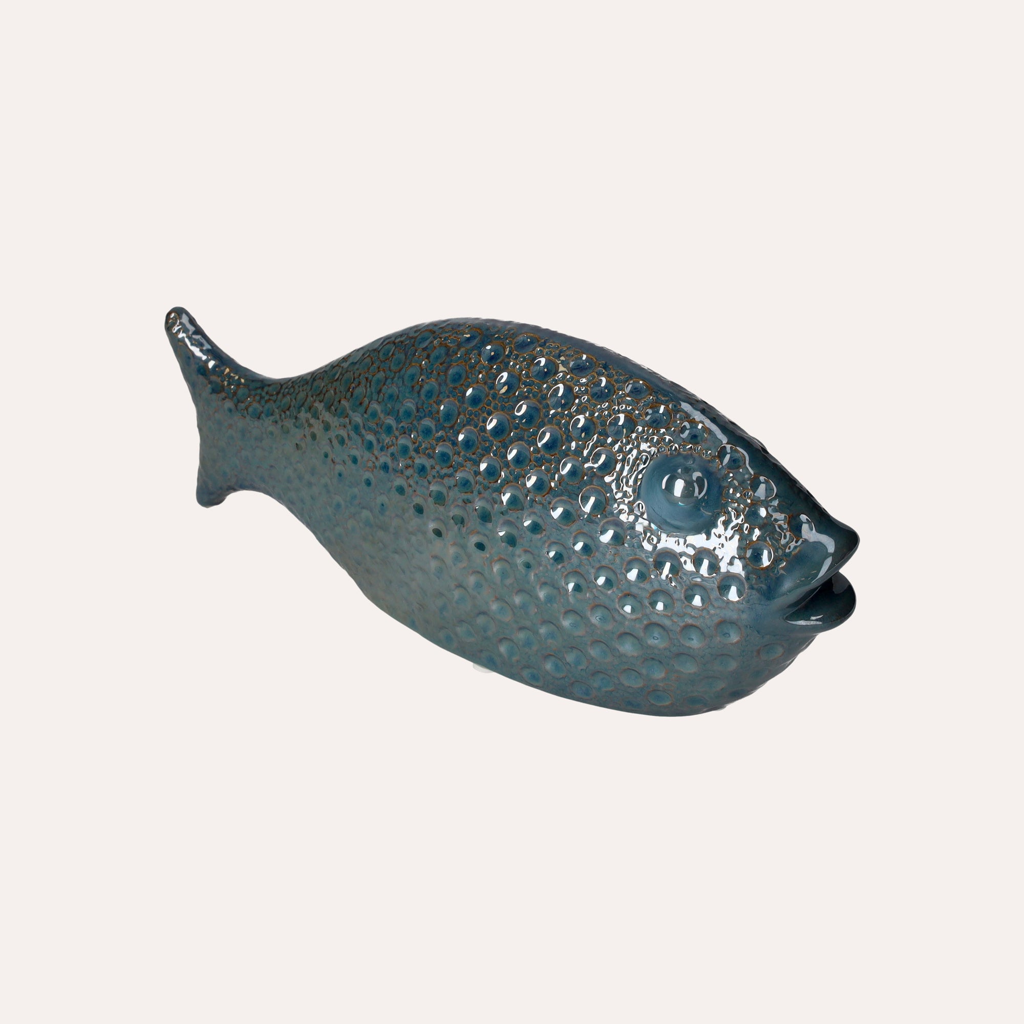 Cobalt Blue Ceramic Decorative Fish