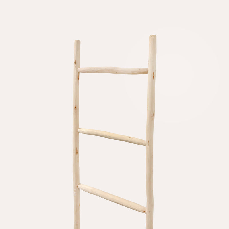 Scaletta Decorativa in Legno Naturale – Arredo Versatile H 150 x 45 cm