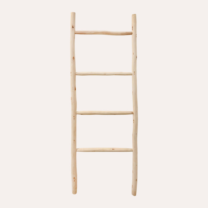 Scaletta Decorativa in Legno Naturale – Arredo Versatile H 150 x 45 cm