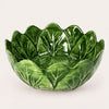Ensaladera Mediana de Repollo de Cerámica Verde Esmeralda Ø.21xH.9cm
