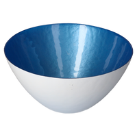 Set Di Bowl In Vetro Blu/azzurro, Eleganti Per Insalate E Centrotavola