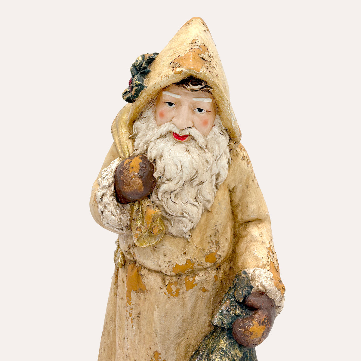 Babbo Natale in Resina Oro – Decorazione Natalizia per arredi Interni ed Esterni