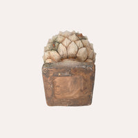 Pigna Natalizia con Base in Resina – Centrotavola e Decorazione originale