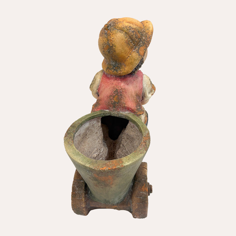 Bimbo con Bici in Resina – Decorazione Natalizia