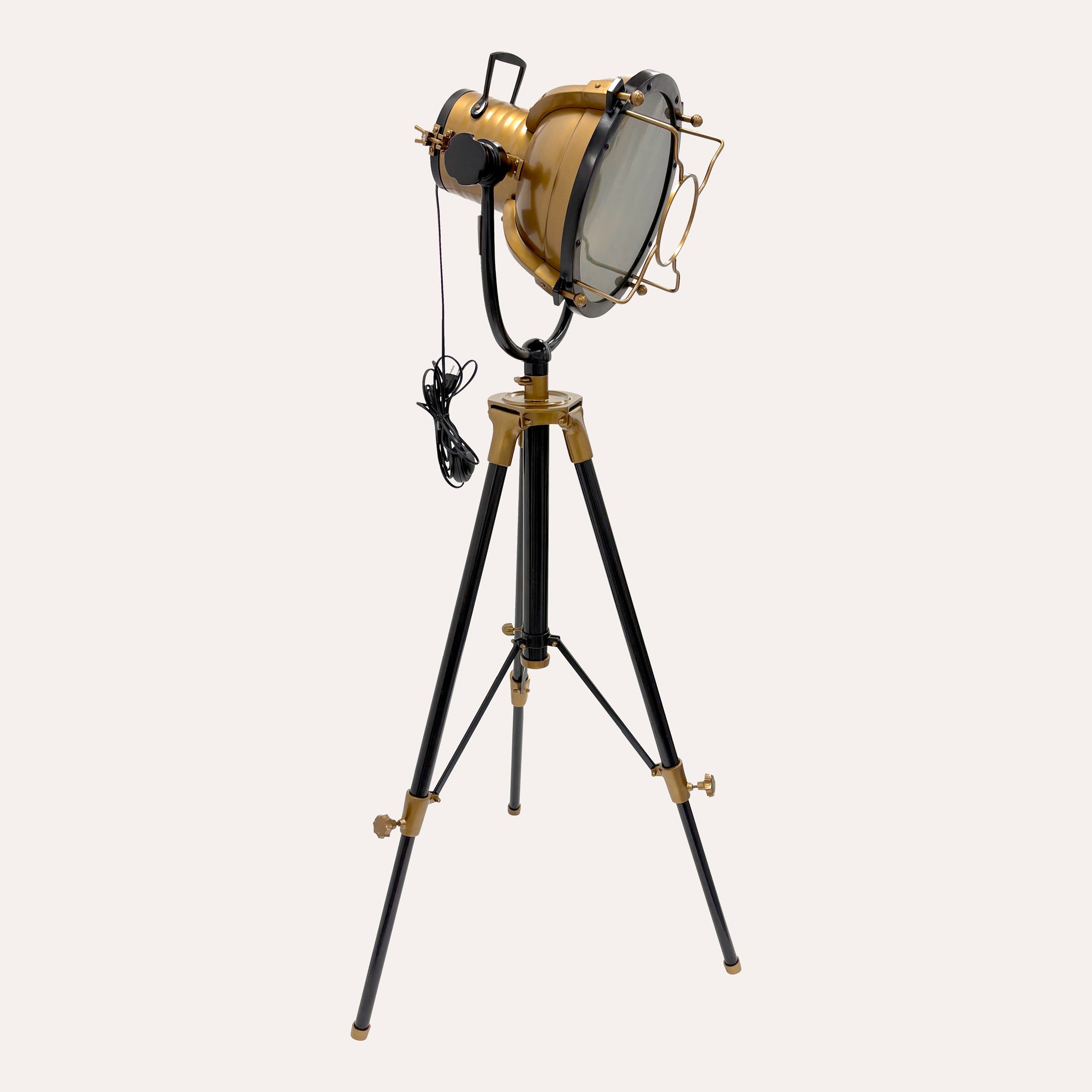 Lampada da Terra Stile Proiettore Industriale H 158 x 60 cm